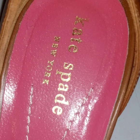 Kate Spade D'Orsey Brown Peep-Toe Heels - Picture 2 of 7